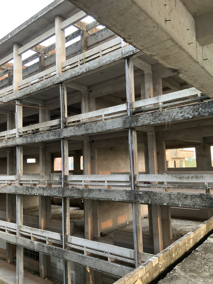 Formwork under construction